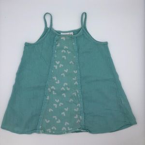 Jumping Beans girls blue heart tank